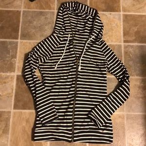 Mindy Mae stripe long length hoodie